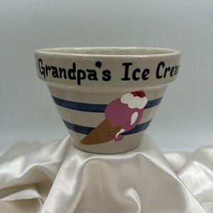 RRP Robinson-Ransbottom Co. 6” Bowl, “Grandpa’s Ice Cream”